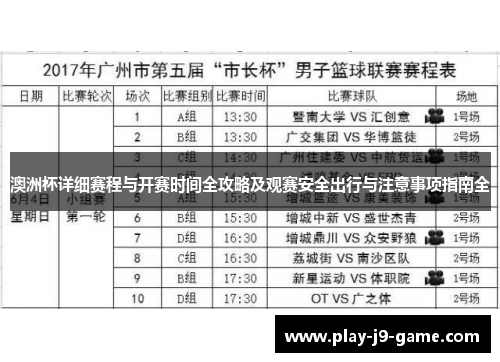澳洲杯详细赛程与开赛时间全攻略及观赛安全出行与注意事项指南全 澳洲杯详细赛程与开赛时间全攻略及观赛安全出行与注意事项指南全